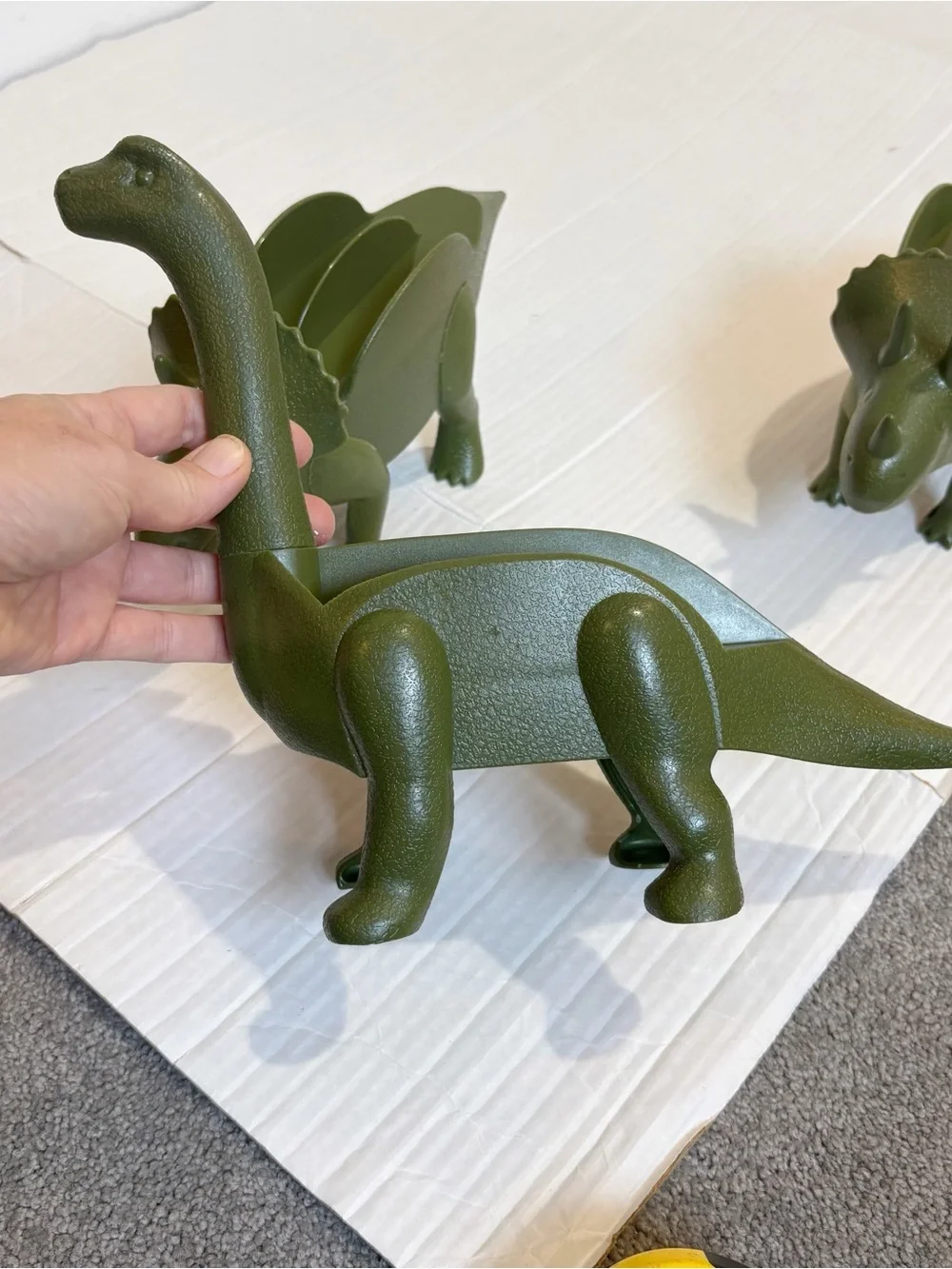 Dinosaur Taco Nacho Holders Set of 3 Tricerataco Triceratops and Brontosaurus